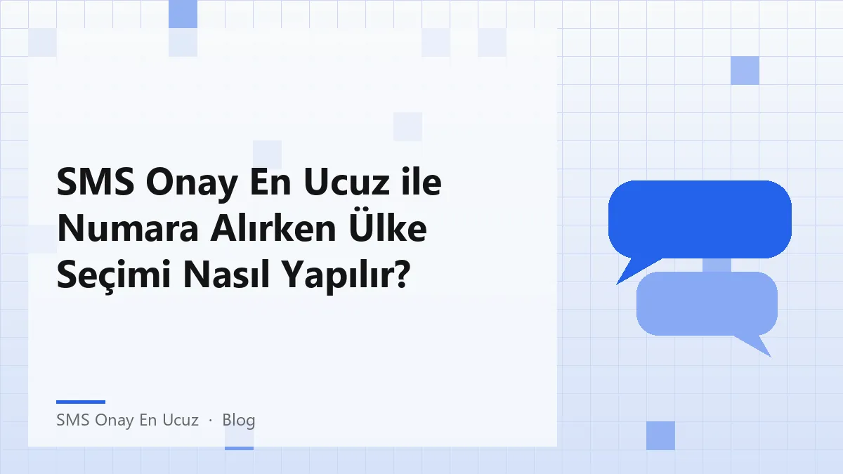 SMS Onay En Ucuz hizmeti ile numara seçiminde dikkate alınacak unsurlar.